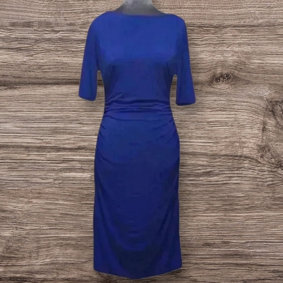 Vince Camuto Midi dress cob cobalt purple women’s size 8 - Picture 1 of 14